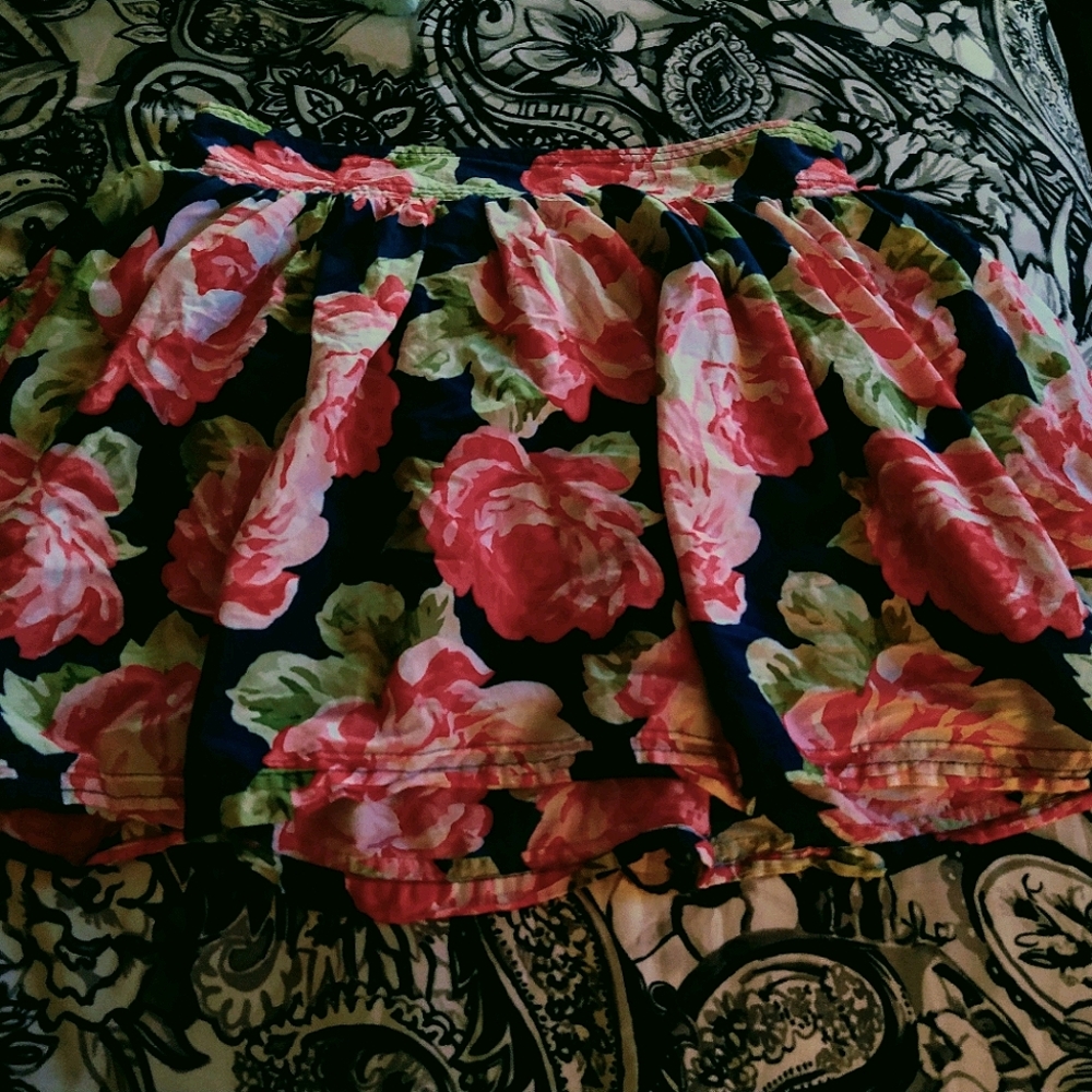 Abercrombie and Fitch size M floral flounce skirt